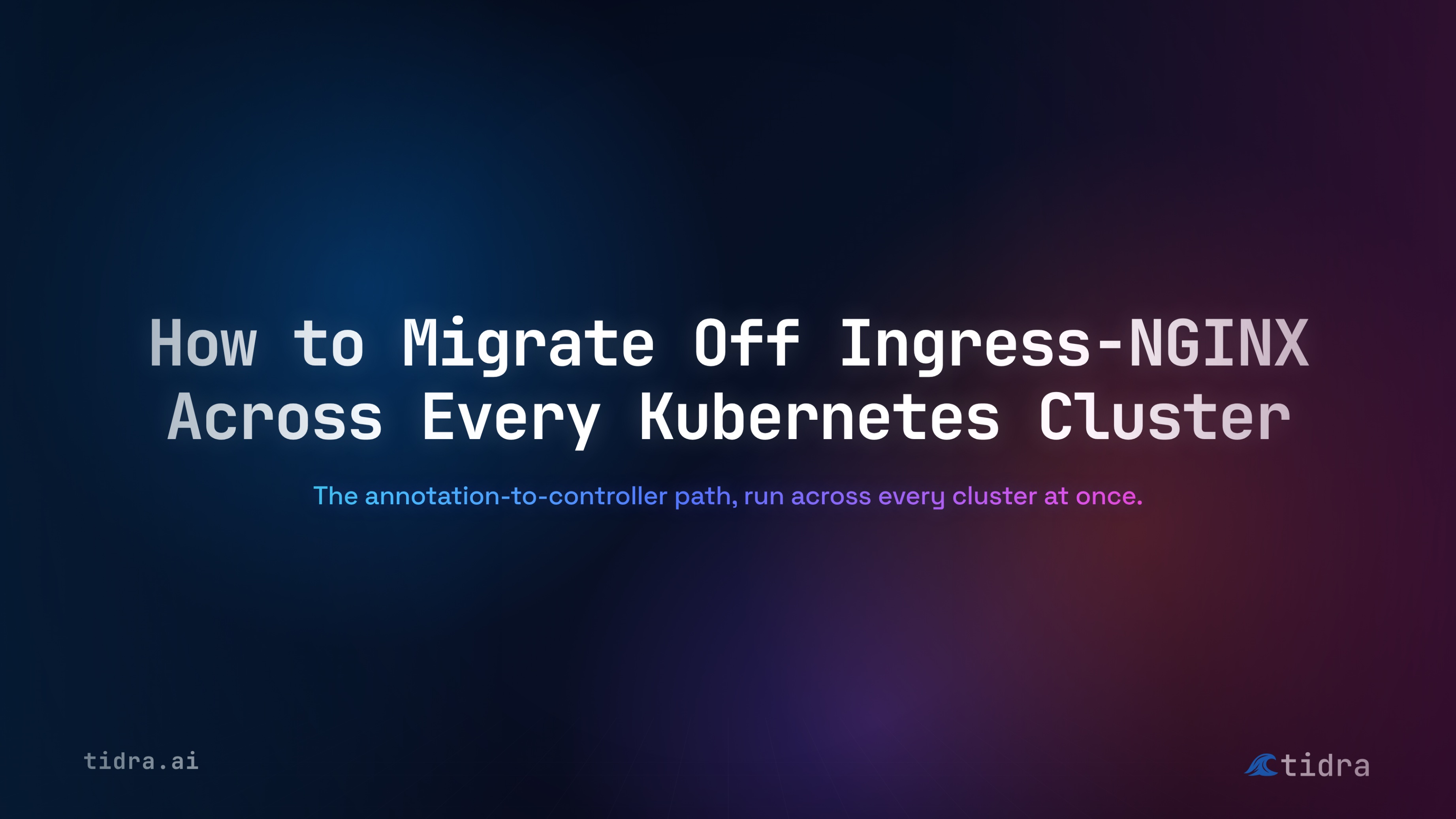 Ingress-NGINX migration across Kubernetes clusters
