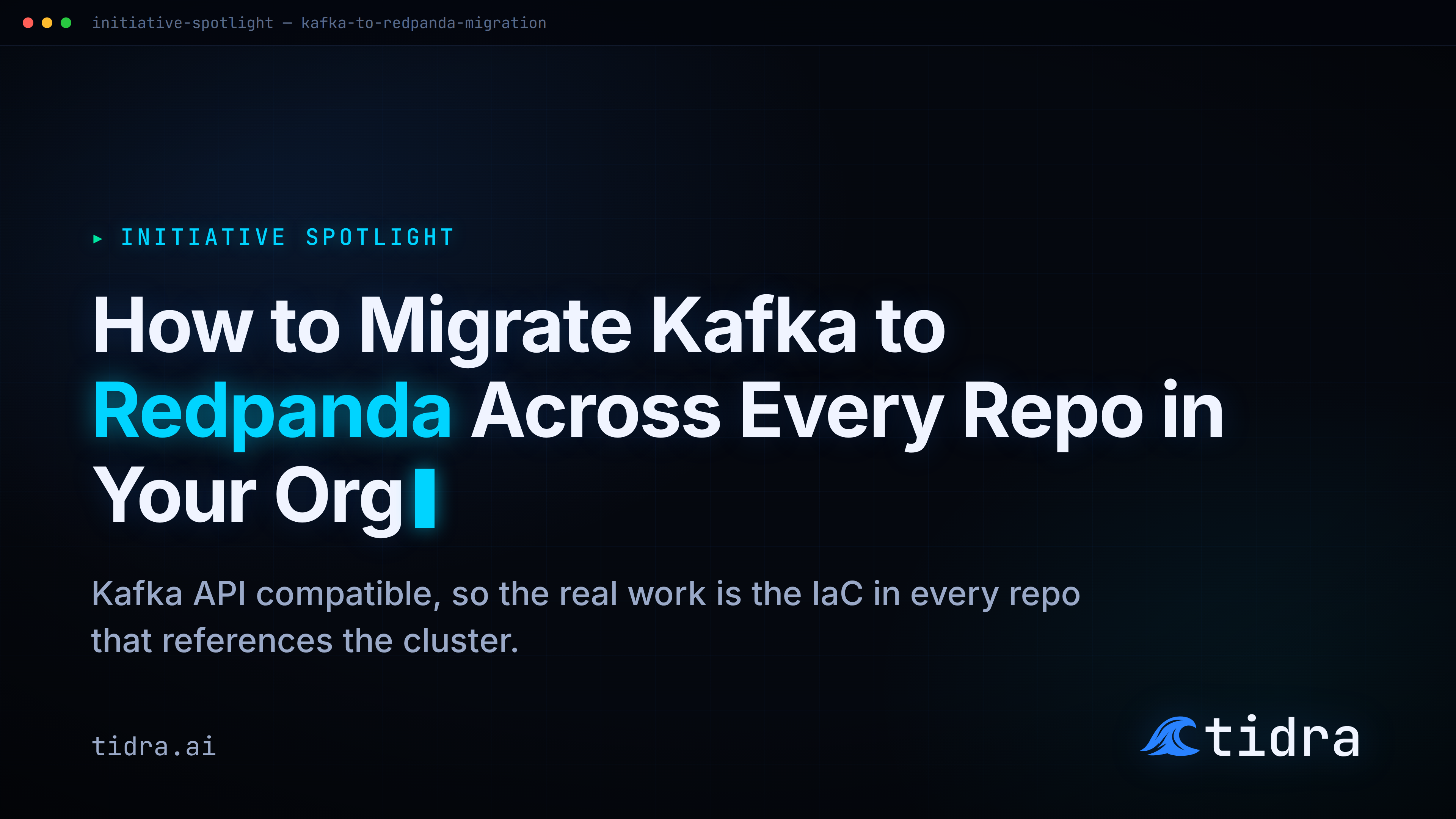 Migrate Kafka to Redpanda across every repo in your org